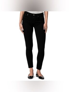 PAIGE • Hoxton Raw Hem Ankle Skinny Jeans